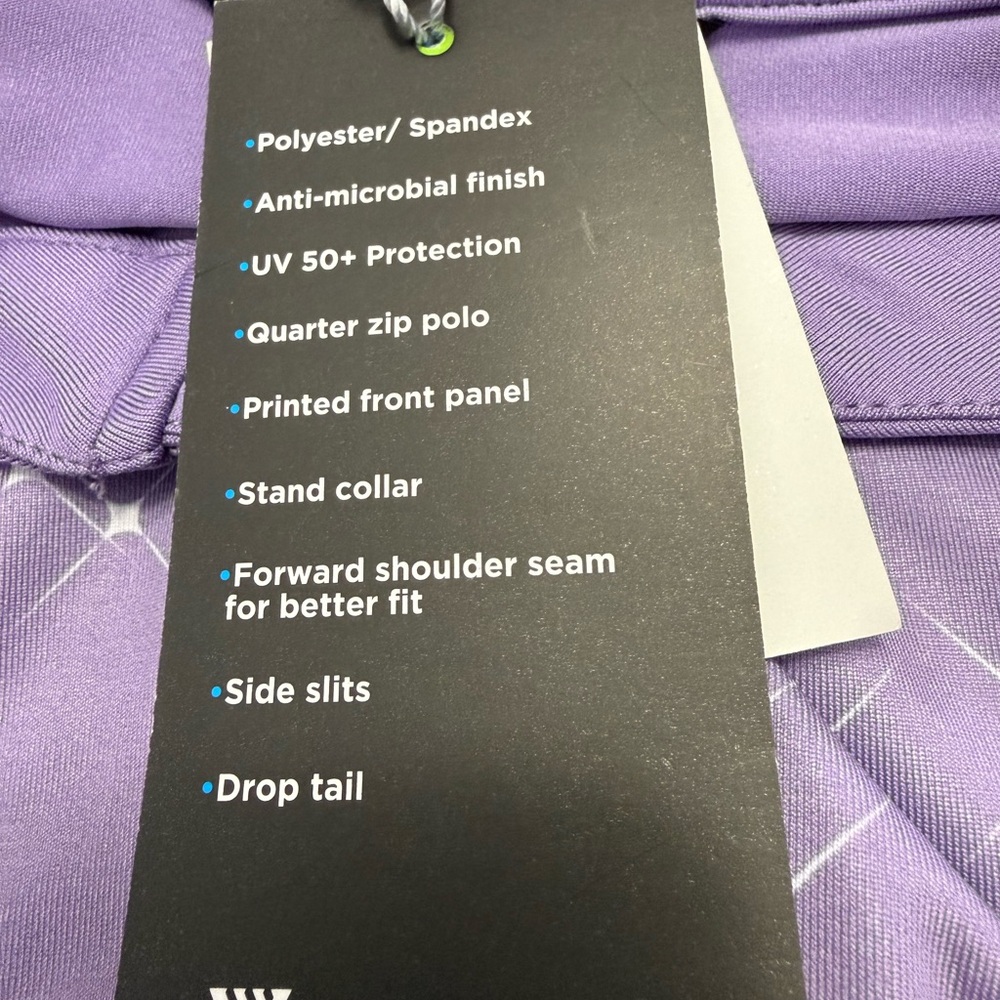 WOMENS Level Wear UV 50+ Protection . Long Sleeve 1/4 ZIP. NWT. Size Small P. - Picture 5 of 6